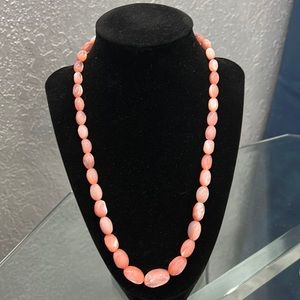 moon glow lucite vintage necklace